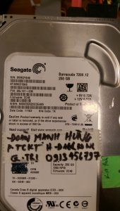 Cứu dữ liệu ổ cứng Seagate 250GB lỗi cơ 27.03