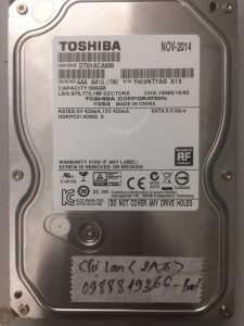 Cứu dữ liệu ổ cứng Toshiba 500GB bad 29.03