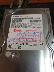 Khôi phục dữ liệu ổ cứng Hitachi 250GB bad mất định dạng