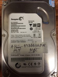 Khôi phục dữ liệu ổ cứng Seagate 500GB mất dữ liệu 15.03