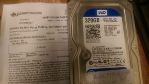 khôi phục dữ liệu ổ cứng Western 320GB lỗi đầu đọc 14.03