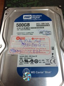 khôi phục dữ liệu ổ cứng Western 500GB không nhận 11.03