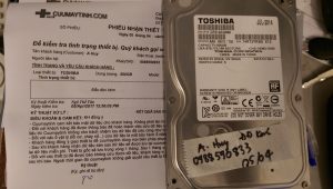 Cứu dữ liệu ổ cứng Toshiba 500GB đầu đọc kém 12.04