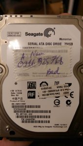 Khôi phục dữ liệu ổ cứng Seagate 750GB bad 04.04