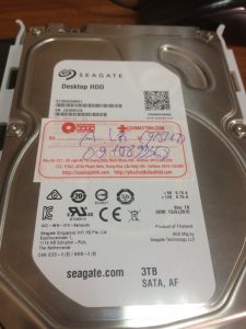 Cứu dữ liệu ổ cứng Seagate 3TB yêu cầu format 13.05
