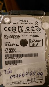 Khôi phục dữ liệu ổ cứng Hitachi 320GB bad nặng 22.06