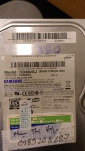 Phục hồi dữ liệu ổ cứng Samsung 80GB lỗi cơ 16.06