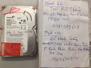 Phục hồi dữ liệu ổ cứng Seagate 250GB lỗi cơ tại Bắc Ninh 08.06