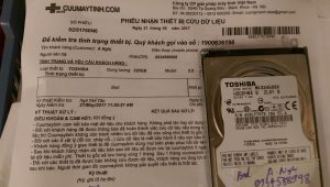 khôi phục dữ liệu Toshiba 320GB bad 08.06