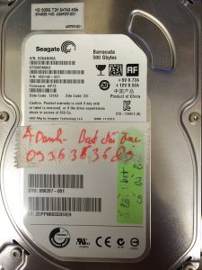 Cứu dữ liệu ổ cứng Seagate 500GB lỗi đầu đọc 12.07