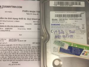 Khôi phục dữ liệu ổ cứng Samsung 160GB bad 05.07