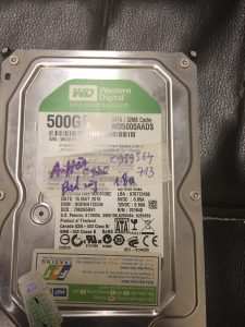 Phục hồi dữ liệu ổ cứng Western 500GB không nhận 17.08
