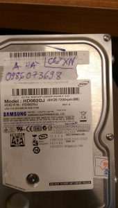 Cứu dữ liệu ổ cứng Samsung 80GB lỗi cơ đã can thiệp 30.08