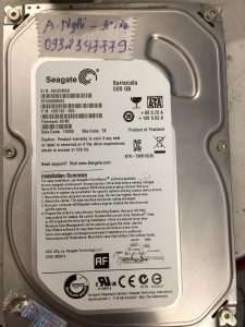 Cứu dữ liệu ổ cứng Seagate 500GB không nhận 20.09