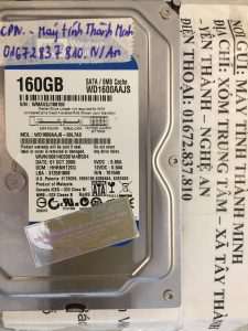 Khôi phục dữ liệu ổ cứng Western 160GB lỗi cơ tại Nghệ An 13.09