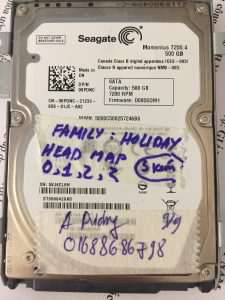 Phục hồi dữ liệu ổ cứng Seagate 500GB lỗi cơ 20.09