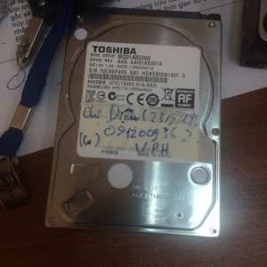 Phục hồi dữ liệu ổ cứng Toshiba 500GB lỗi cơ 11.11