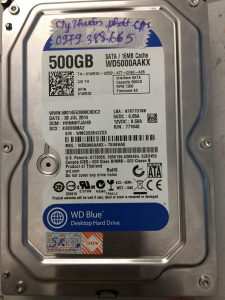 Phục hồi dữ liệu ổ cứng Western 500GB lỗi cơ 17.11