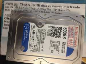 Cứu dữ liệu ổ cứng Western 500GB lỗi cơ tại Thanh Hóa 03.02