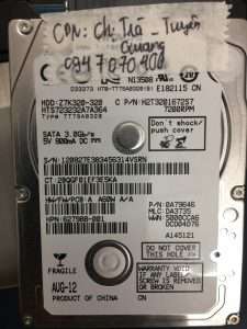 Khôi phục dữ liệu ổ cứng Hitachi 320GB bad nặng tại Tuyên Quang 01.03
