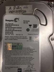 Cứu dữ liệu ổ cứng Seagate 500GB lỗi đầu đọc 04.04