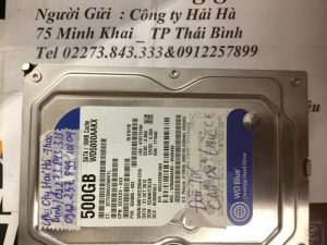 Phục hồi dữ liệu ổ cứng Western 500GB bad tại Thái Bình 14.04