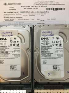 Phục hồi dữ liệu máy chủ Dell với 2HDD x 500GB mất cấu hình raid 14.08.2018