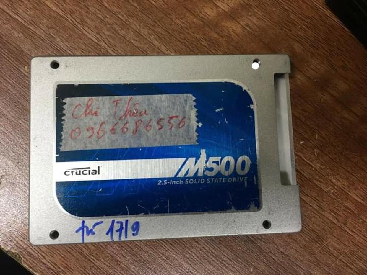 Cứu dữ liệu ổ cứng SSD 240GB không nhận 22/12/2018 - cuumaytinh