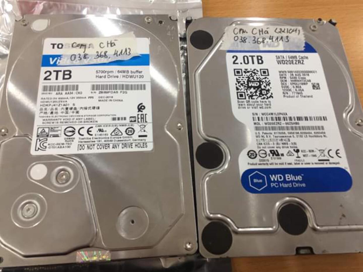 Cứu dữ liệu ổ cứng Western 2TB không nhận tại Bắc Ninh 27/04/2019 - cuumaytinh