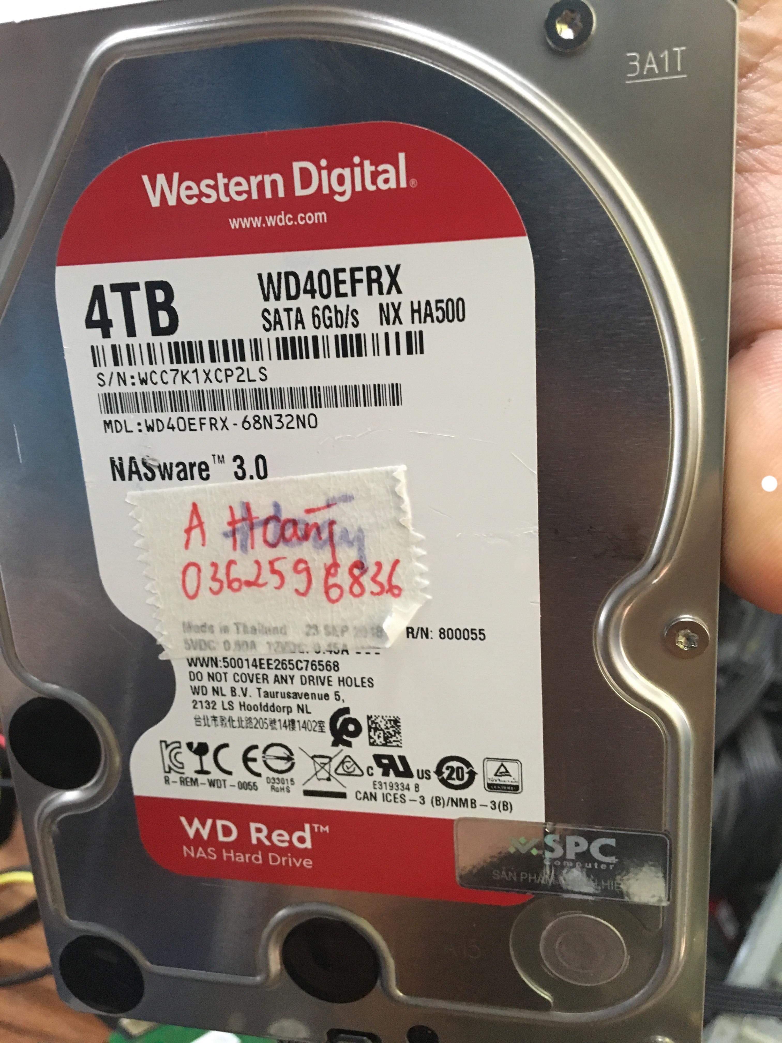 Khôi phục dữ liệu ổ cứng Western 4TB format nhầm 26/08/2019 - cuumaytinh