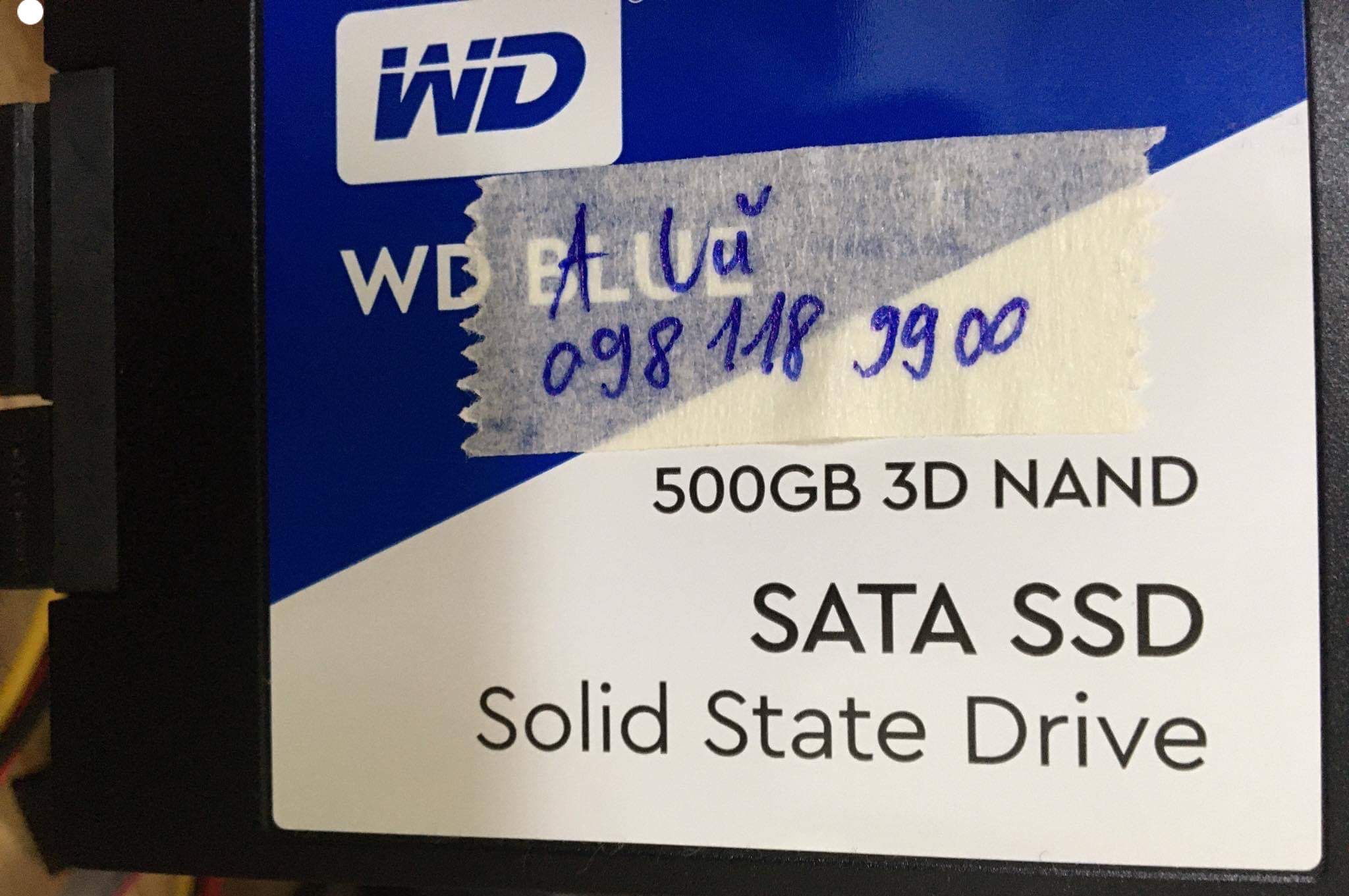 Lấy dữ liệu ổ cứng SSD Western 500GB xóa nhầm 04/06/2020 - cuumaytinh