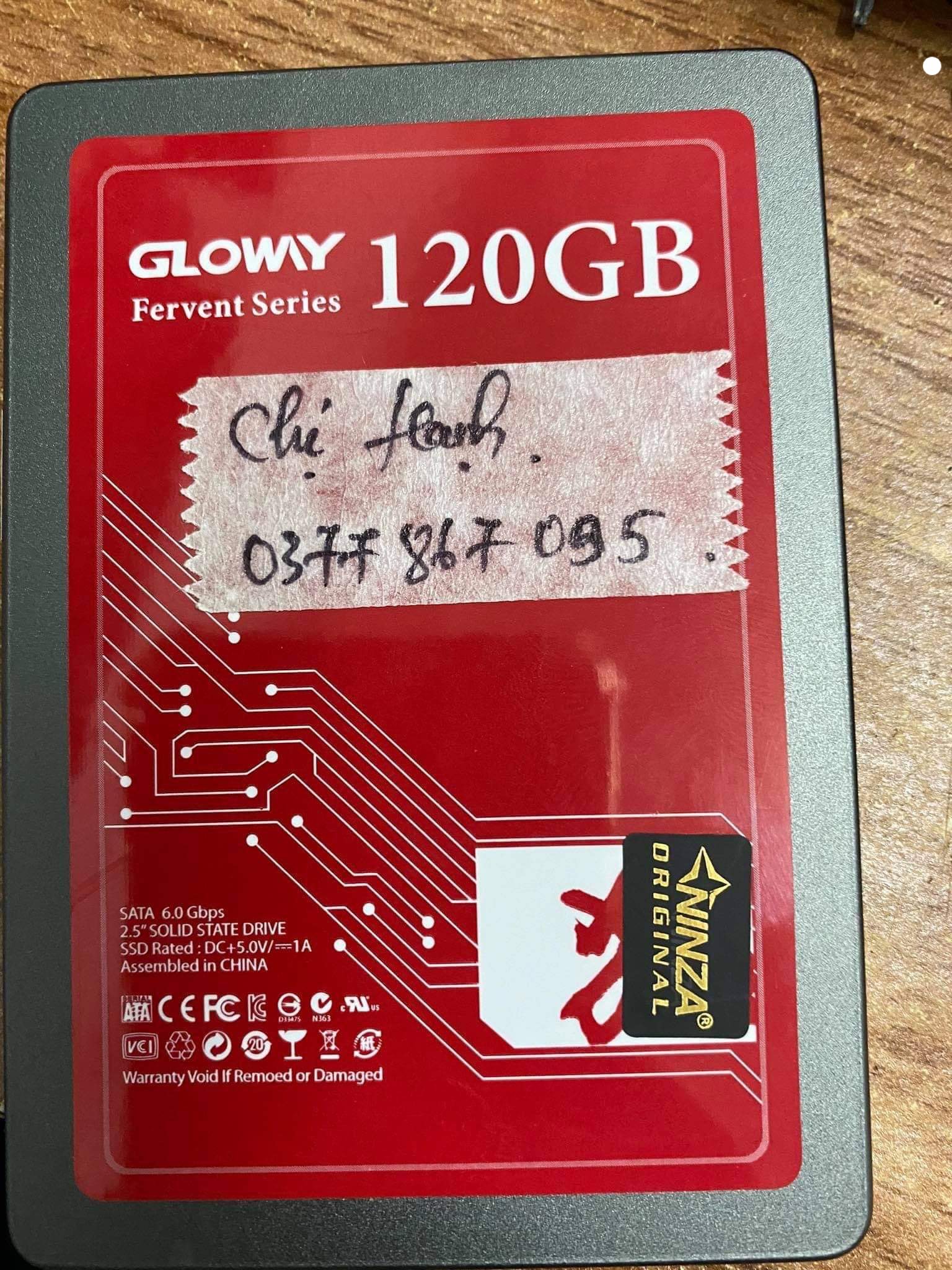 Cứu dữ liệu ổ cứng SSD Glowy 120GB không nhận 13/10/2020 - cuumaytinh