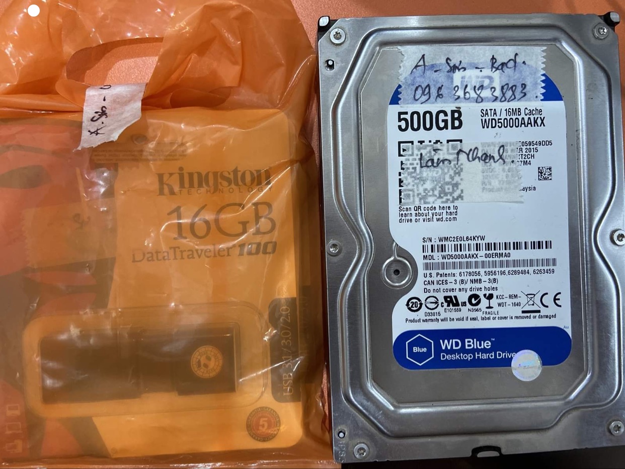 Khôi phục dữ liệu ổ cứng Western 500GB bad - 20/11/2020.
