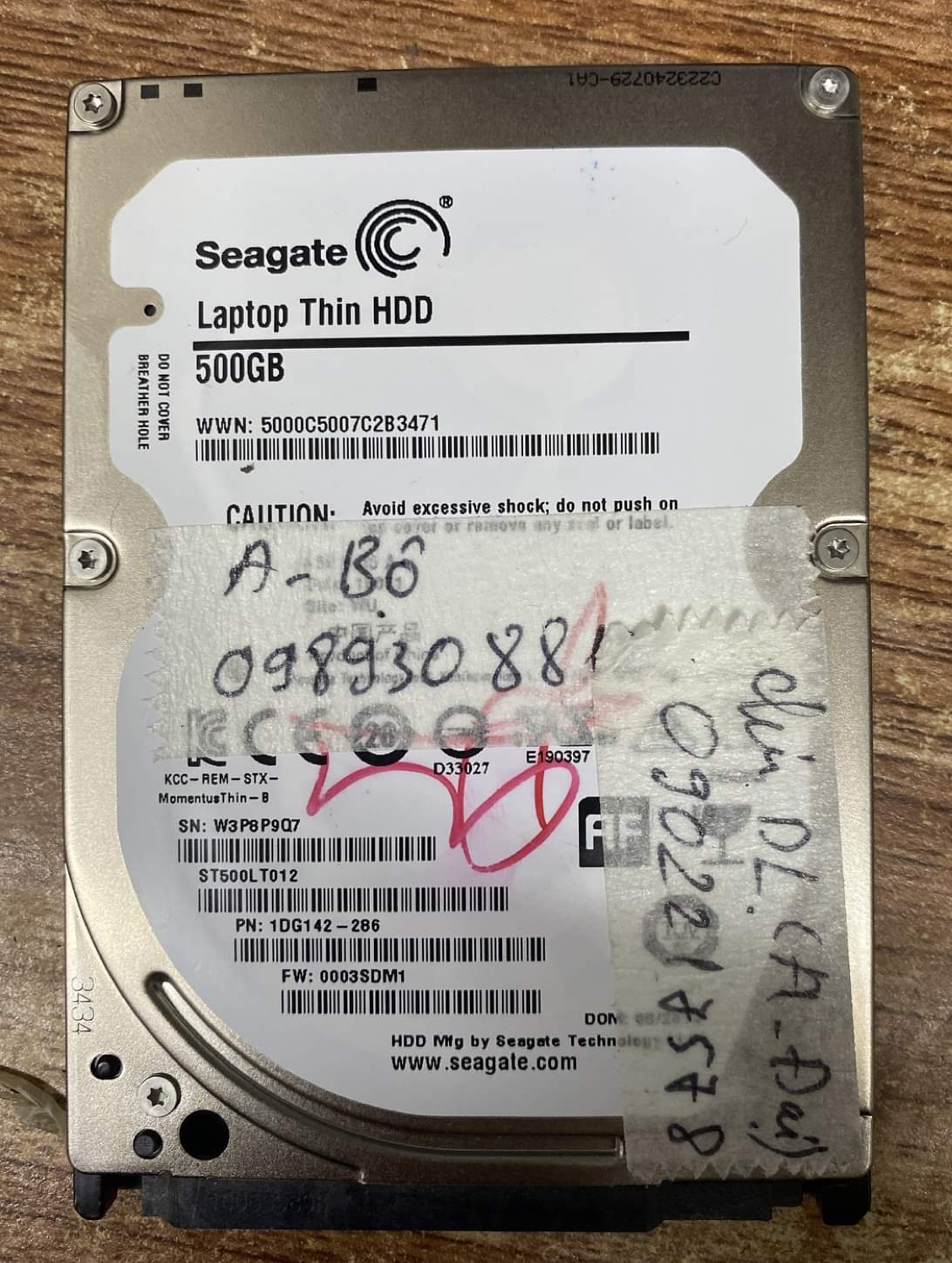 Lấy dữ liệu ổ cứng Seagate 500GB mất định dạng 29/10/2020 - cuumaytinh
