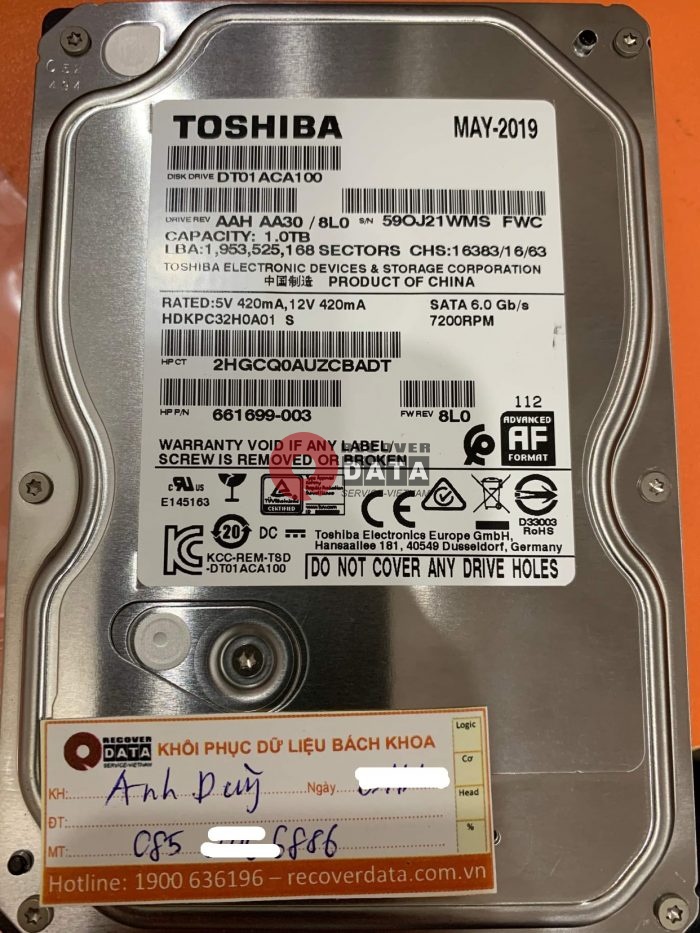 Lay du lieu o cung Toshiba 1TB bad nang 25.10.2021