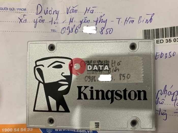 Cuu du lieu o cung SSD Kingston 120GB khong nhan tai Hoa Binh 03.01.2022