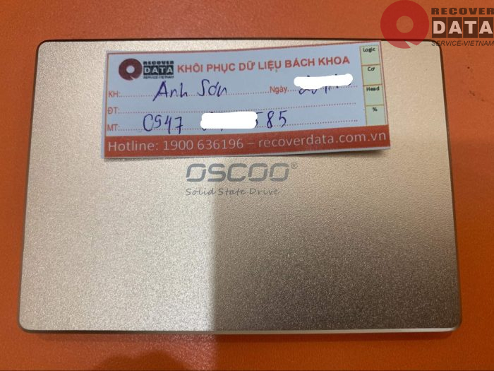 Khoi phuc du lieu o cung SSD Oscoo 128GB khong nhan 02.11.2022