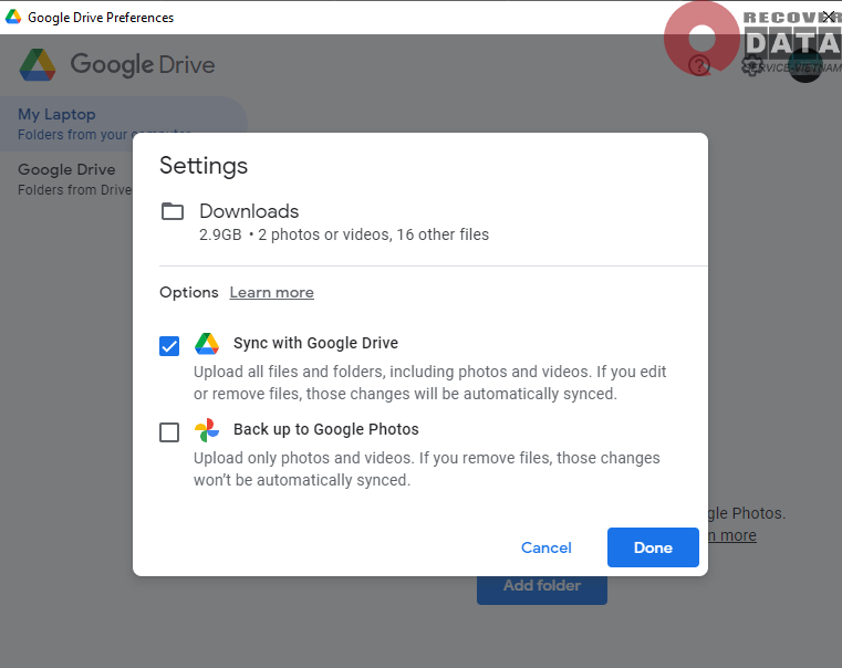 Cách đồng bộ Google Drive với máy tính nhanh và dễ dàng